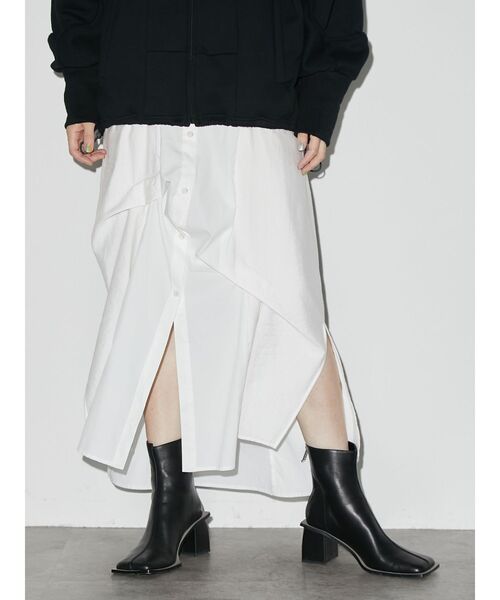 UN3D.（アンスリード）の「ワイドスクエアショートブーツ（ブーツ