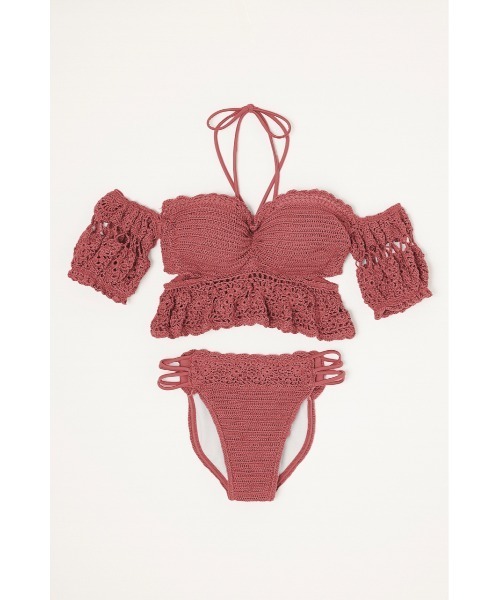 rienda（リエンダ）の「Many wayオフショルクロシェバンドゥビキニ