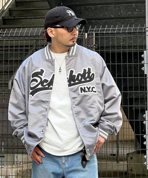 schott（ショット）の「SCHOTT-NYLON VARSITY JACKET/ショット
