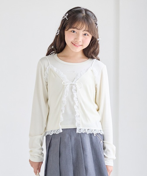 Amourire girl（アムリールガール）の「レースキャミセットアップ