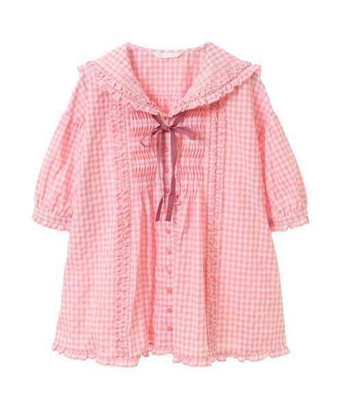PINK HOUSE（ピンクハウス）の「ギンガムチェックセーラーカラー