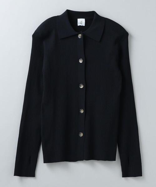6（ロク）の「＜6(ROKU)＞リブシャツカーディガン（カーディガン