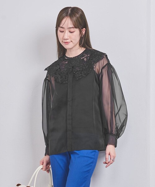 UNITED ARROWS（ユナイテッドアローズ）の「レースカラー オーガンジー