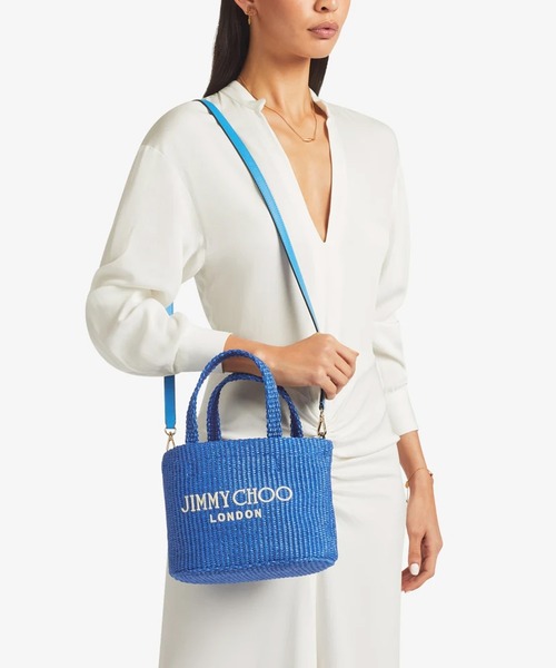 JIMMY CHOO（ジミーチュウ）の「BEACH TOTE E/W MINI（トートバッグ