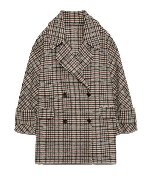 Mila Owen（ミラオーウェン）の「フラップポケットハーフ丈コクーン接