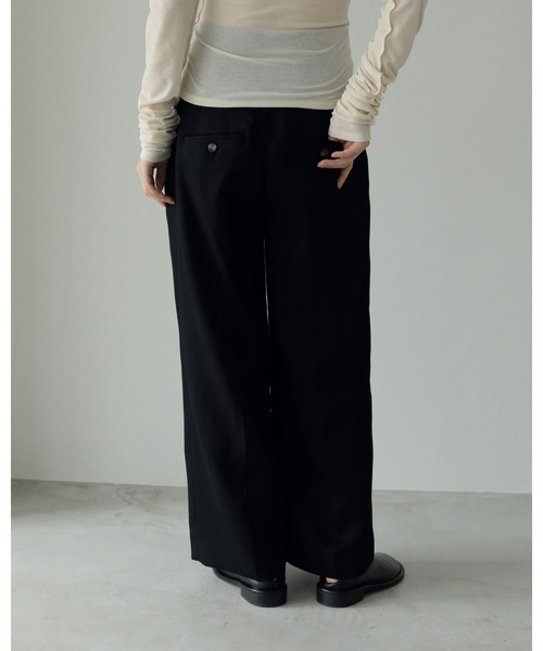 Reha.】Tuck Wide Pants（その他パンツ）｜anuke（アンヌーク）の