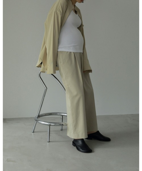 Reha.】Tuck Wide Pants（その他パンツ）｜anuke（アンヌーク）の
