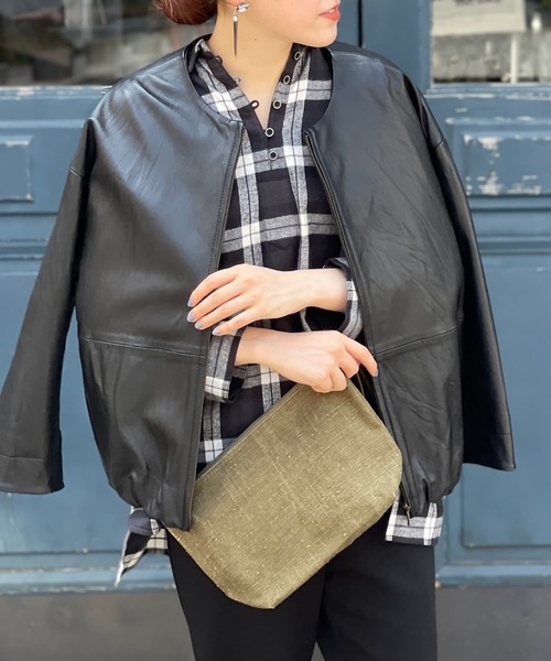 BEARDSLEY（ビアズリー）の「レザージャケット（ノーカラージャケット