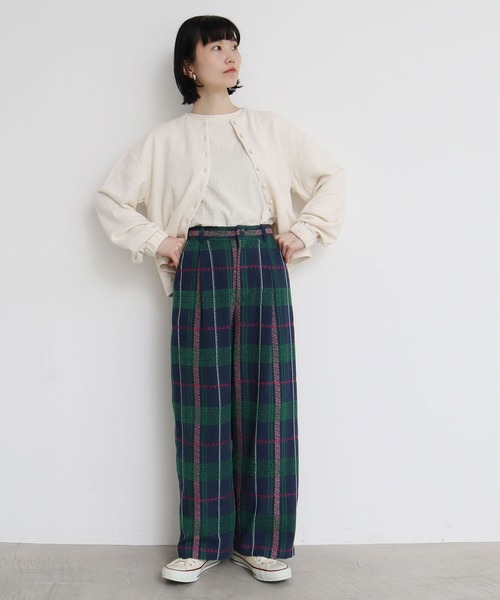 l'atelier du savon（アトリエドサボン）の「くるくるチェック刺繍