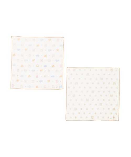 ガーゼハンカチ2枚組セット（その他ベビー用品）｜HOT BISCUITS