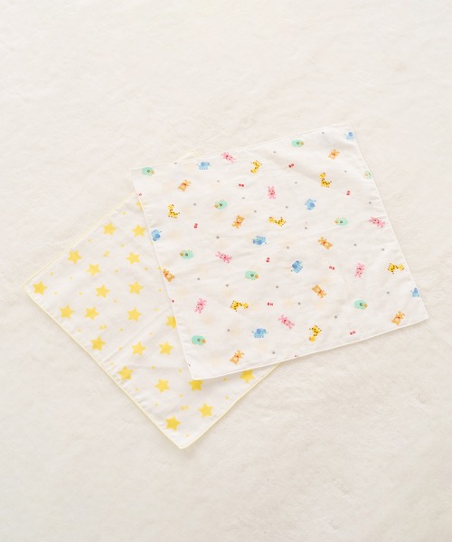 ガーゼハンカチ2枚組セット（その他ベビー用品）｜HOT BISCUITS