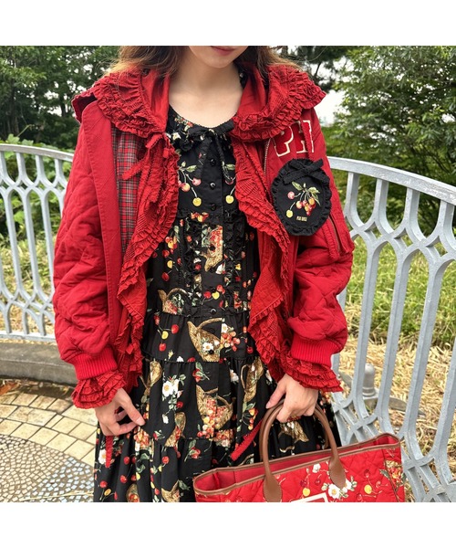 PINK HOUSE（ピンクハウス）の「野ばらとチェリー刺繍ワッペン