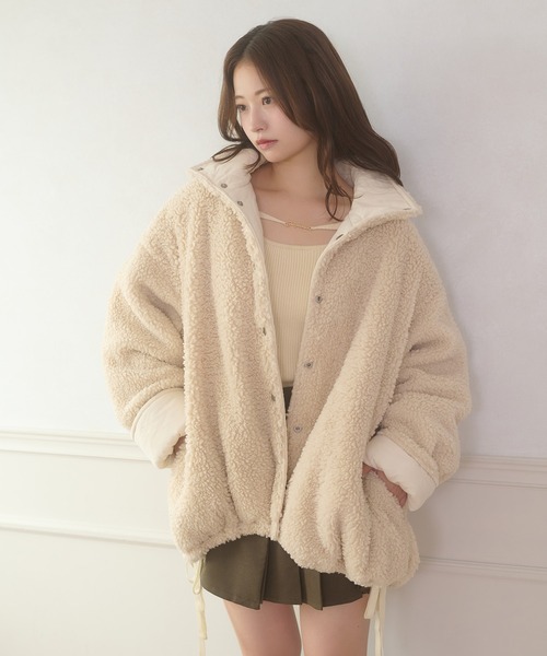 セール】2way reversible quilting boa jacket / 2WAYリバーシブル