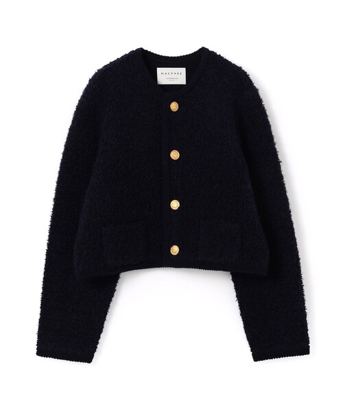 MACPHEE（マカフィー）の「ムートン クルーネックカーディガン