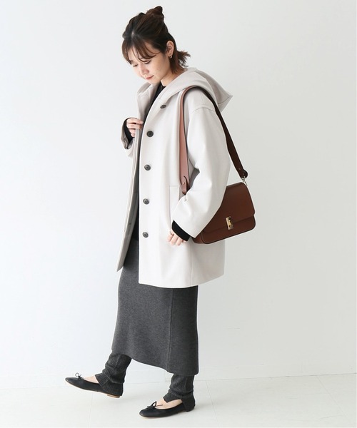 SLOBE IENA（スローブイエナ）の「ソフトメルトンショートフードコート