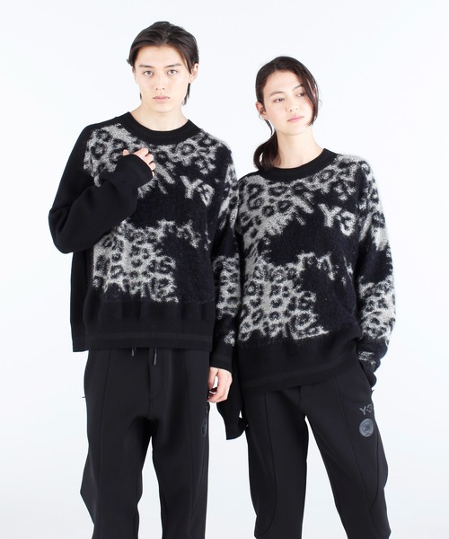 Y-3（ワイスリー）の「U LEOPARD KNIT CREW SWEATER（ニット/セーター