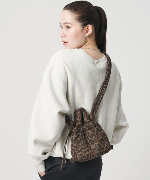 OLEND＞ONA MICRO ソフト ショルダーバッグ 3WAY/レオパード