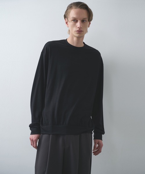 セール】【markaware/marka】ウォッシャブルウール天竺 / クルーネック