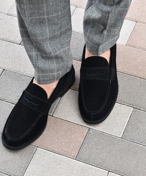 SHIPS（シップス）の「SHIPS:〈撥水〉スエード コイン ローファー