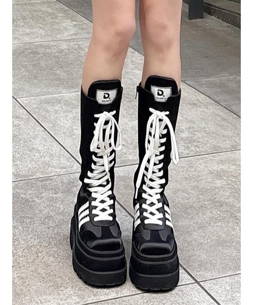 レースアップスニーカーロングブーツ（ブーツ）｜Darich（ダーリッチ