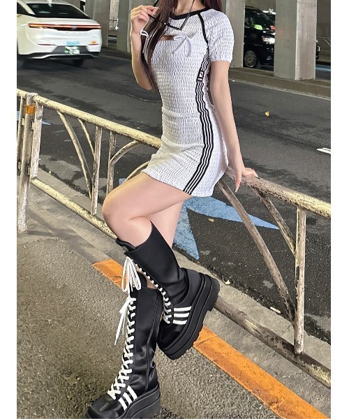 レースアップスニーカーロングブーツ（ブーツ）｜Darich（ダーリッチ