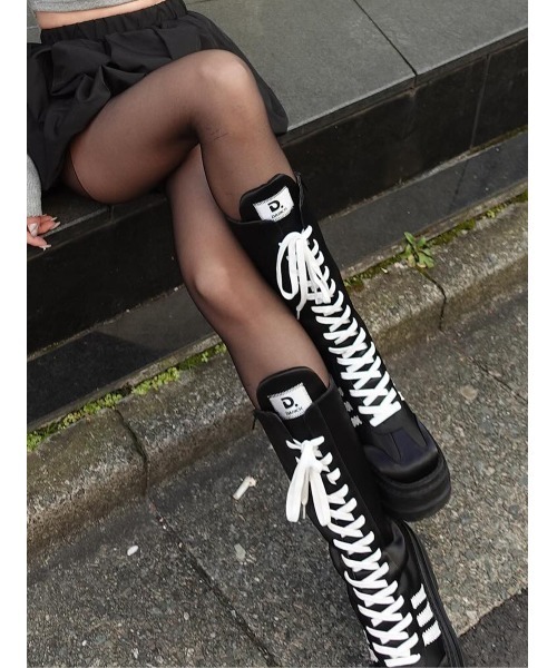 レースアップスニーカーロングブーツ（ブーツ）｜Darich（ダーリッチ