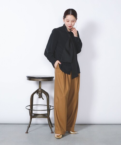 Demi-Luxe BEAMS（デミルクス ビームス）の「シアー ボウタイブラウス