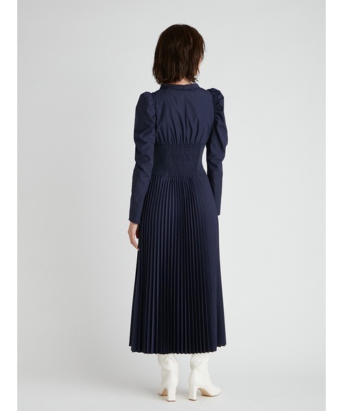 CELFORD（セルフォード）の「コルセットリブプリーツワンピース