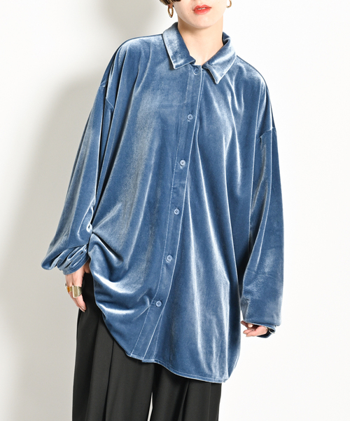 CITYSHOP（シティーショップ）の「VELVET OVER シャツ（シャツ