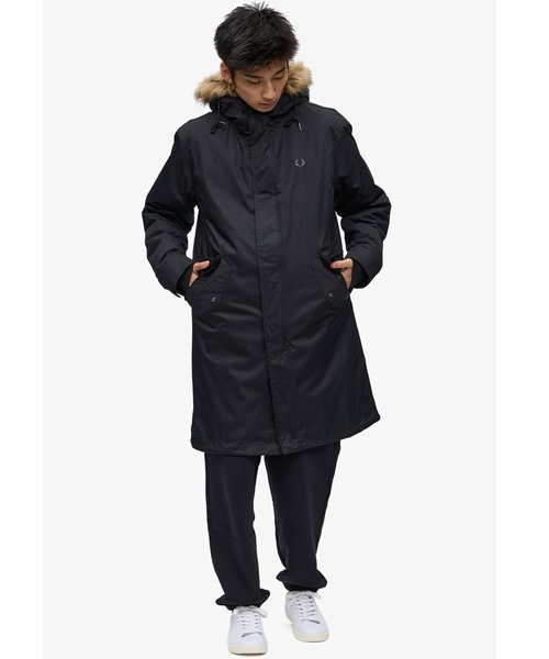 FRED PERRY プリマロフト ライナー モッズコート M ブラック ダウン