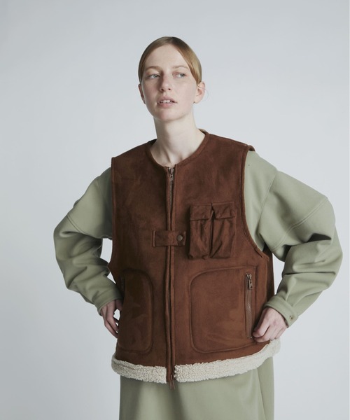 F/CE. （エフシーイー）の「F/CE. FAUX SHEARLING VEST / エフシーイー