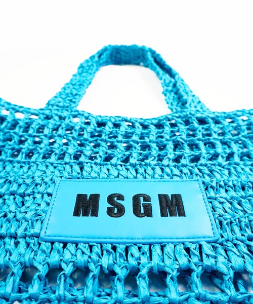 セール】ラフィアネット ロゴトートバッグ（トートバッグ）｜MSGM KIDS