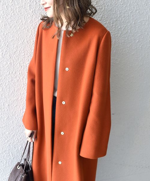 SHIPS（シップス）の「MANTECOノーカラーコート◇（その他アウター