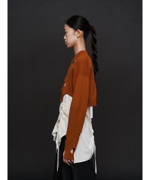 セール】HEM GATHER SH CAMISOLE / ヘムギャザーシャツキャミソール