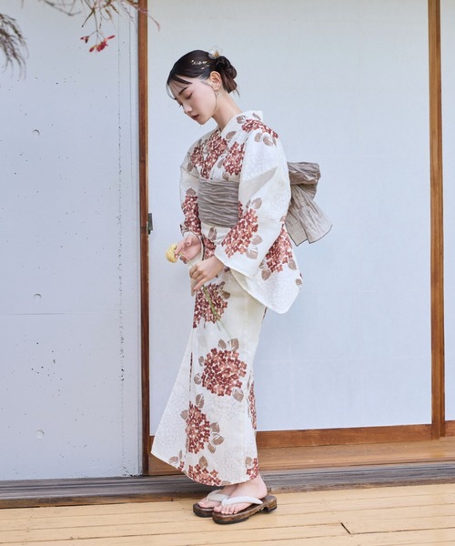 hinari（ヒナリ）の「hinari × utatane浴衣セット 紫陽花（浴衣）」 - WEAR