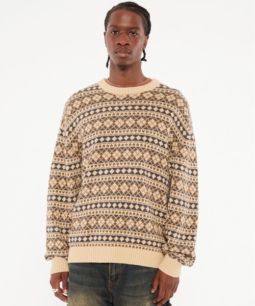 GUESS Originals Fairisle Sweater ニット セーター | GUESS(ゲス