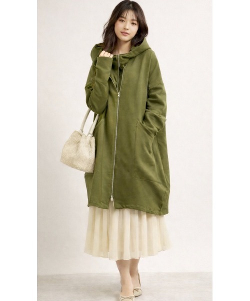 セール】ダブルジップロングパーカー（パーカー）｜LAUTRE COTE