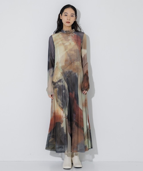 Ameri（アメリ）の「【AMERI/アメリ】ELIZABETH STAINED GLASS SHEER