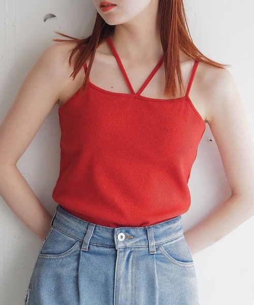 セール】【選べる2サイズ/web限定カラーあり】カップ付きホルター