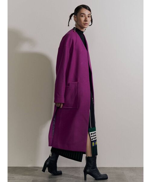 UN3D.（アンスリード）の「ポケットノーカラーコート（ノーカラー