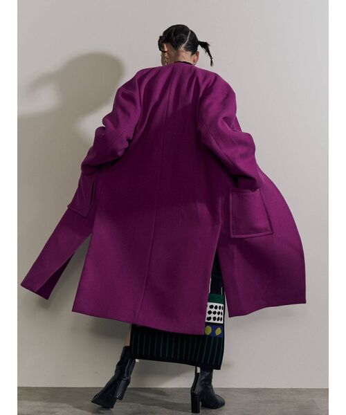 UN3D.（アンスリード）の「ポケットノーカラーコート（ノーカラー