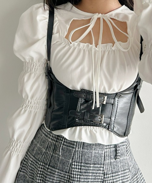 Loueme（ルエム）の「ダブルベルトコルセットハーネス（ベルト）」 - WEAR