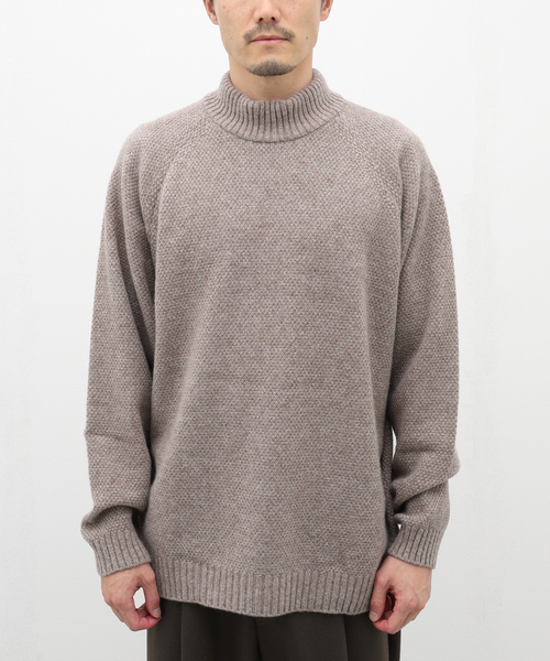 ATON（エイトン）の「【ATON / エイトン】WOOL KANOKO MOCKNECK