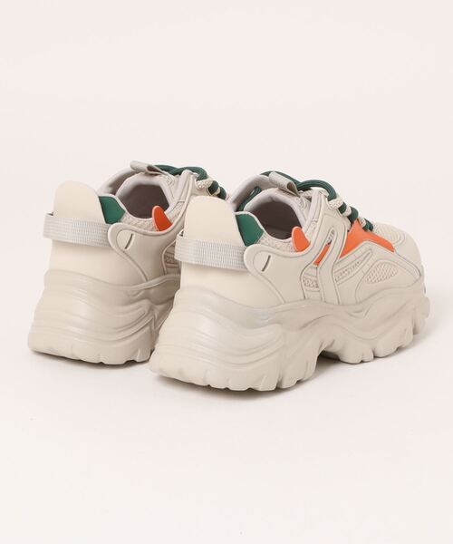 軽量/284g/厚底/5cm/カップインソール】カラーラインスニーカー ALL