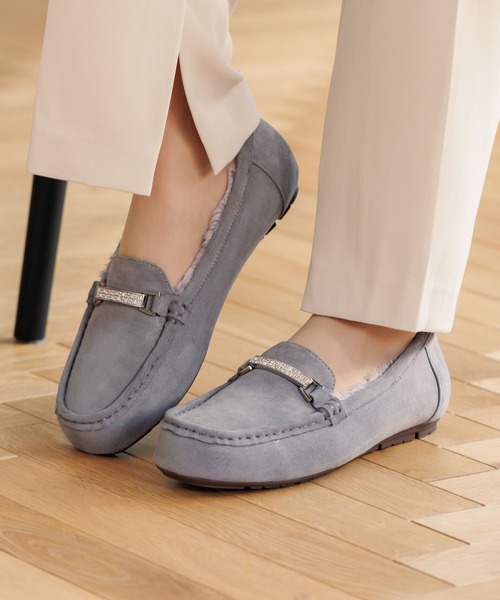 HIMIKO（ヒミコ）の「【HIMIKO】【撥水】きらきらビジューモカシン