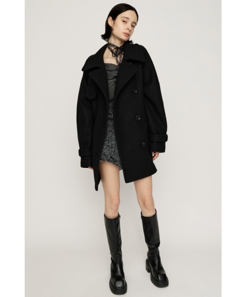 セール】STAND NECK MIDI COAT スタンドネック ミディコート 秋服 冬服