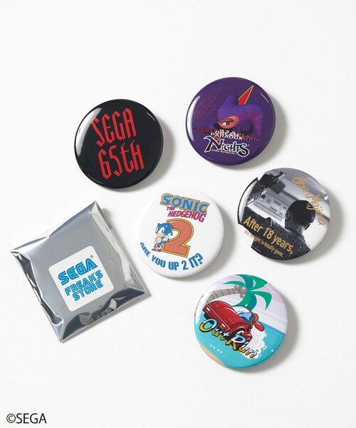 セール】別注 SEGA 65th 缶バッジ/2個セット/ランダム/ソニック/ナイツ