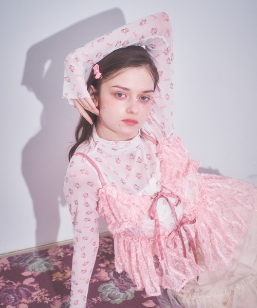 ドーリーレースリボンキャミビスチェ（キャミソール）｜Lovilyn