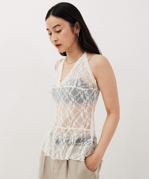 ホルターネックレーストップス（キャミソール）｜HANNE（アン）の