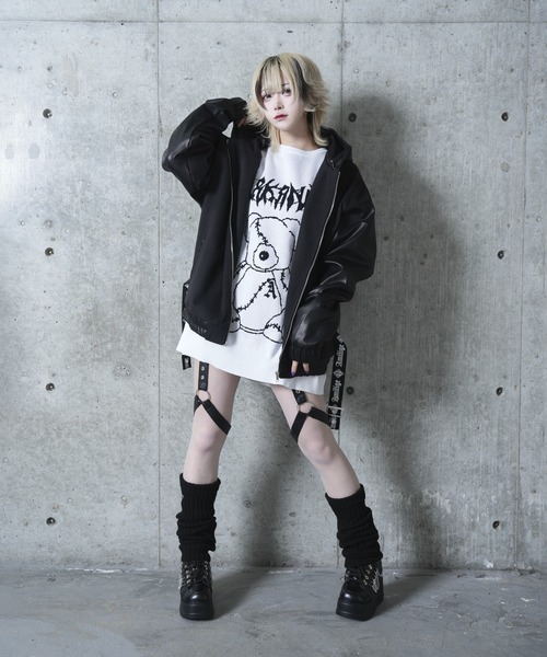 フード付き袖PUスタジャン（スタジャン）｜Amilige（アミリージュ）の